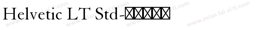 Helvetic LT Std字体转换